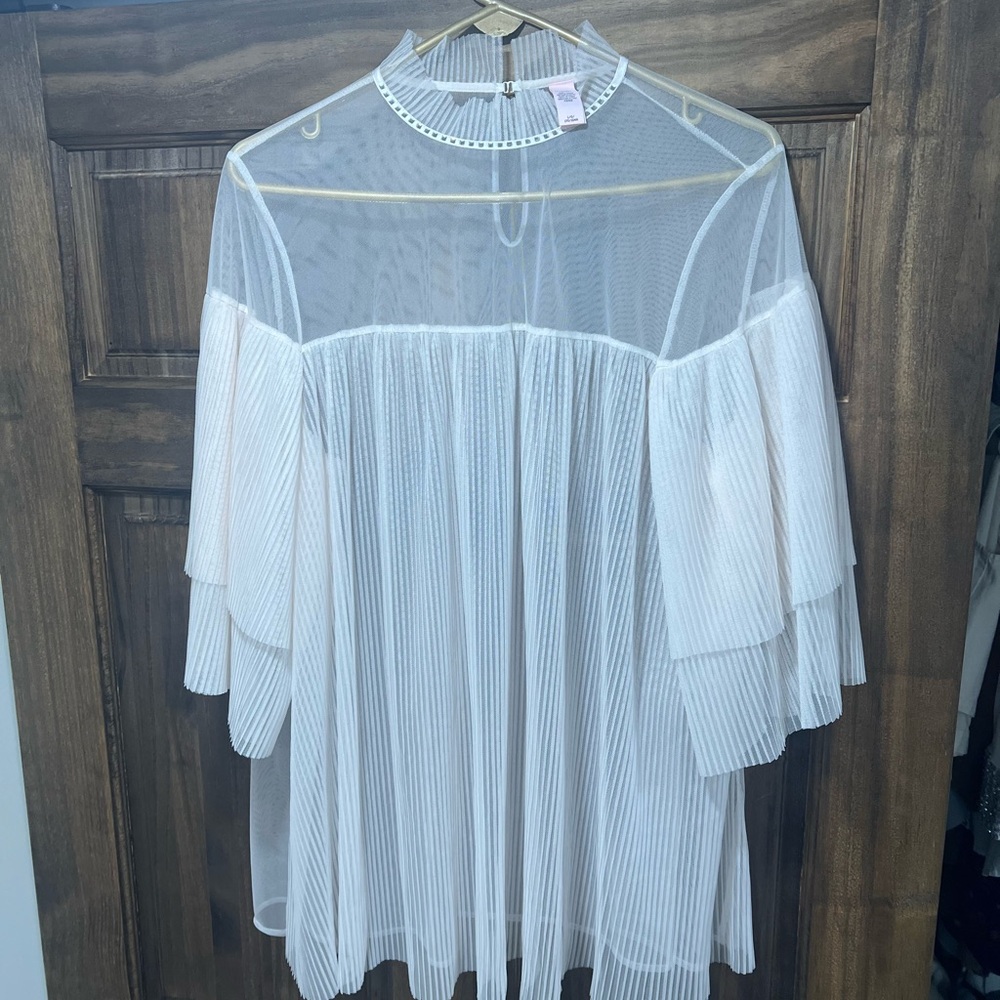 Victoria's Secret White Sheer Blouse